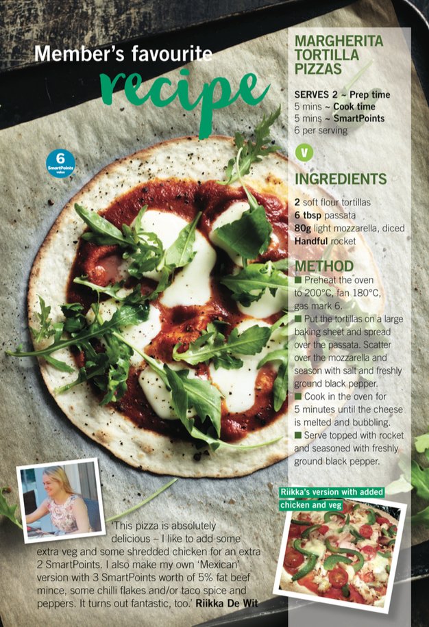 ww_uk's tweet image. Tuck into a marvellous margherita tortilla pizza tonight – just #6SP and ready in mins! #MeatFreeMonday