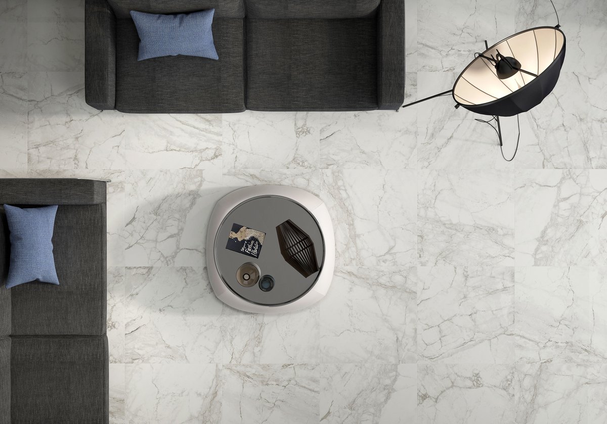 armatile's tweet image. Give your home a breath of fresh air with these 75cmx75cm Carrara Marble effect tiles #classicstyle #lovetiles
