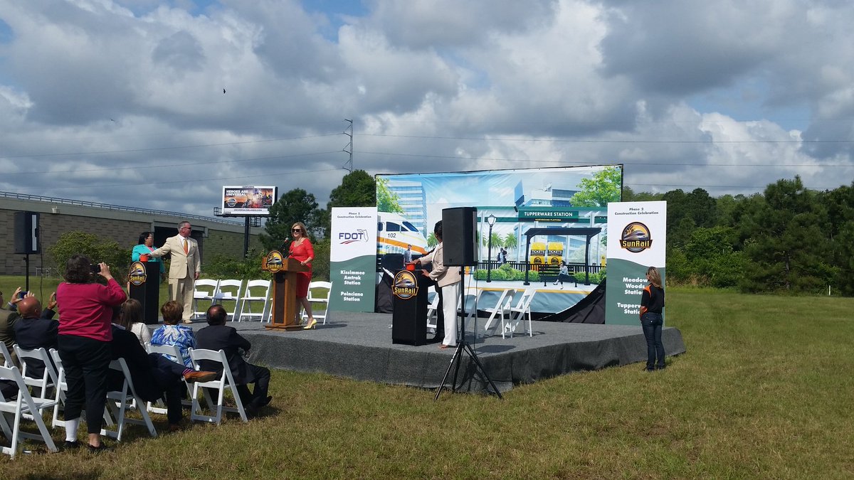 Construction launch at <a href="/TupperwareWW/">Tupperware Brands</a>  for <a href="/RideSunRail/">SunRail</a> Phase II.  Great things keep happening in <a href="/OsceolaCountyFl/">Osceola County</a>