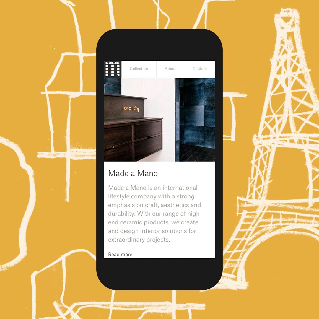 Double_Projects's tweet image. Launch: New website for Made a Mano, probably the world’s most exclusive tile manufacturer: madeamano.com