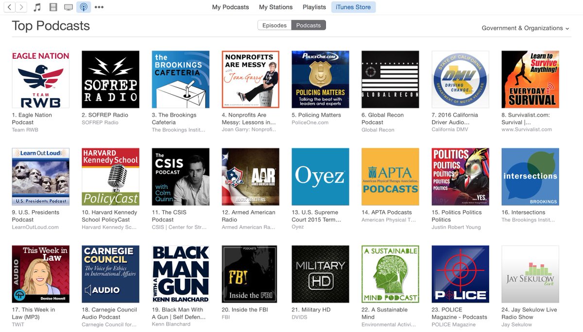 TeamRWB's tweet photo. Check out the Top Podcast in the Government &amp; Organizations category in @iTunesPodcasts. #EaglePodcast #EagleFire https://t.co/7WWKPxsfjv