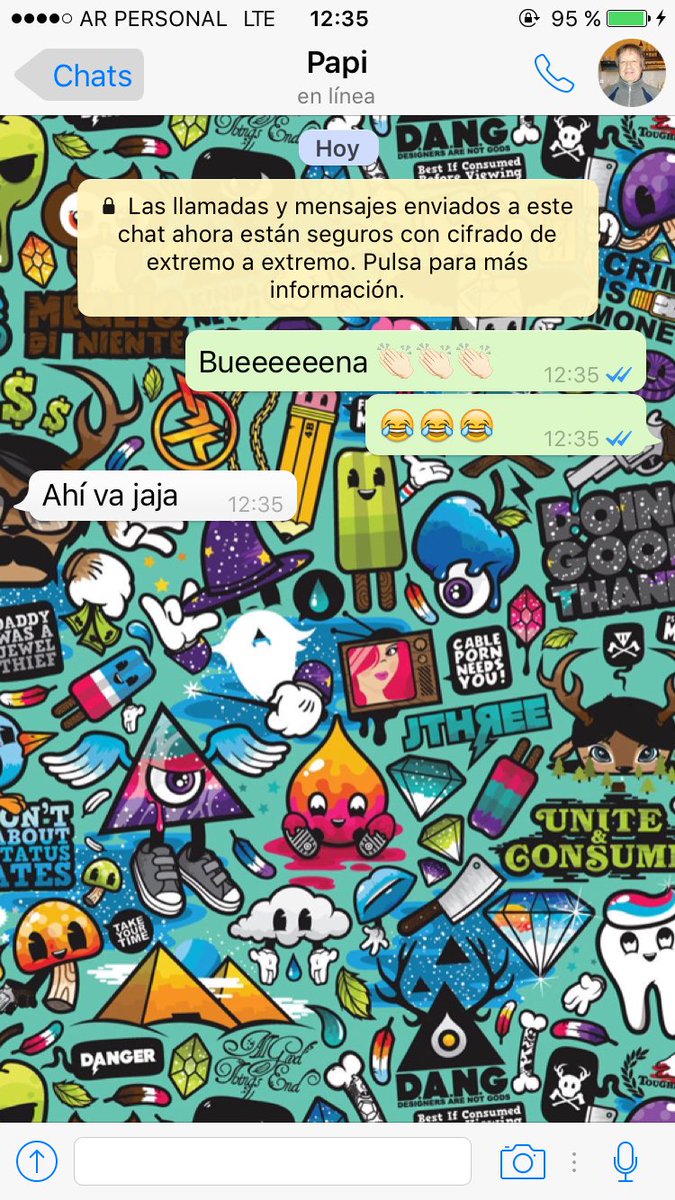 MatiBesson's tweet image. JAJAJAJAJA!!! Que crack el viejo con WhatsApp!! 😂  Ya era hora 💪🏽