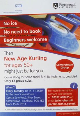 SomerstownHub's tweet photo. New Age Kurling for ages 50+ every Tuesday 10:15-11:45am. Only £2.00, refreshments provided! https://t.co/QqOxtk7Vpq