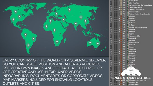 SpaceStock's tweet image. World Map Kit. Handy After Effects project for all your 'world map needs'! Check it out: videohive.net/item/world-map…