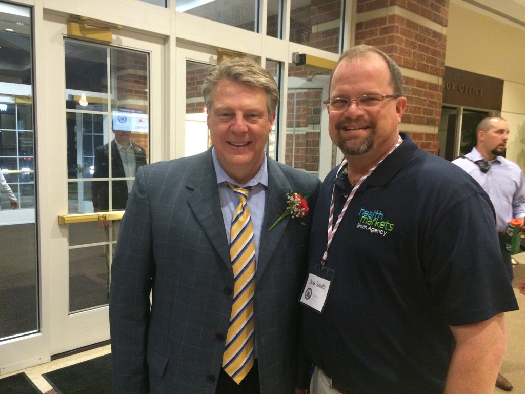 VRAXrobinhood's tweet photo. Myself with Mr. @MarcCox971 from @971FMTalk at the #MOGovForum at @LindenwoodU last night. https://t.co/G1mhTuDMCI
