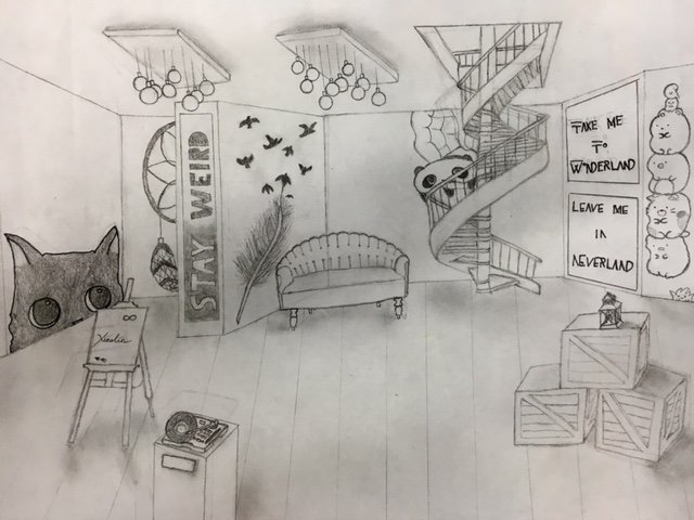 kanter481's tweet photo. I received this beautiful work from one of my 8th graders this morning. #artrules https://t.co/czCUQdNclP