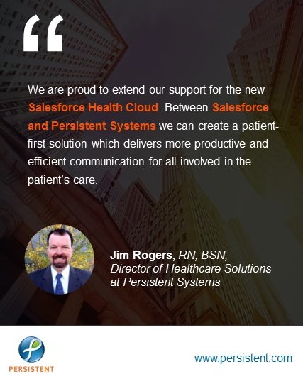 Persistentsys's tweet photo. .@Persistentsys joined hands w/ @Salesforce as Health Cloud launch partner in #Q4FY16 #PersistentResults https://t.co/jGqWwnT9Hl