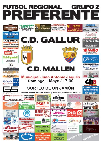 CDGallur's tweet photo. Acompañanos en este importante partido de cara a la salvación frente al @CDMallen2016 https://t.co/bzrEBYLTSL