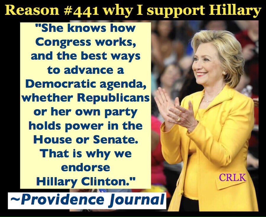 healthymd's tweet photo. Hillary can work with Congress toward US advancement not gridlocks #RIPrimary #RIforHillary #RI4Hillary #ImWithHer https://t.co/MWZC7cT3P4