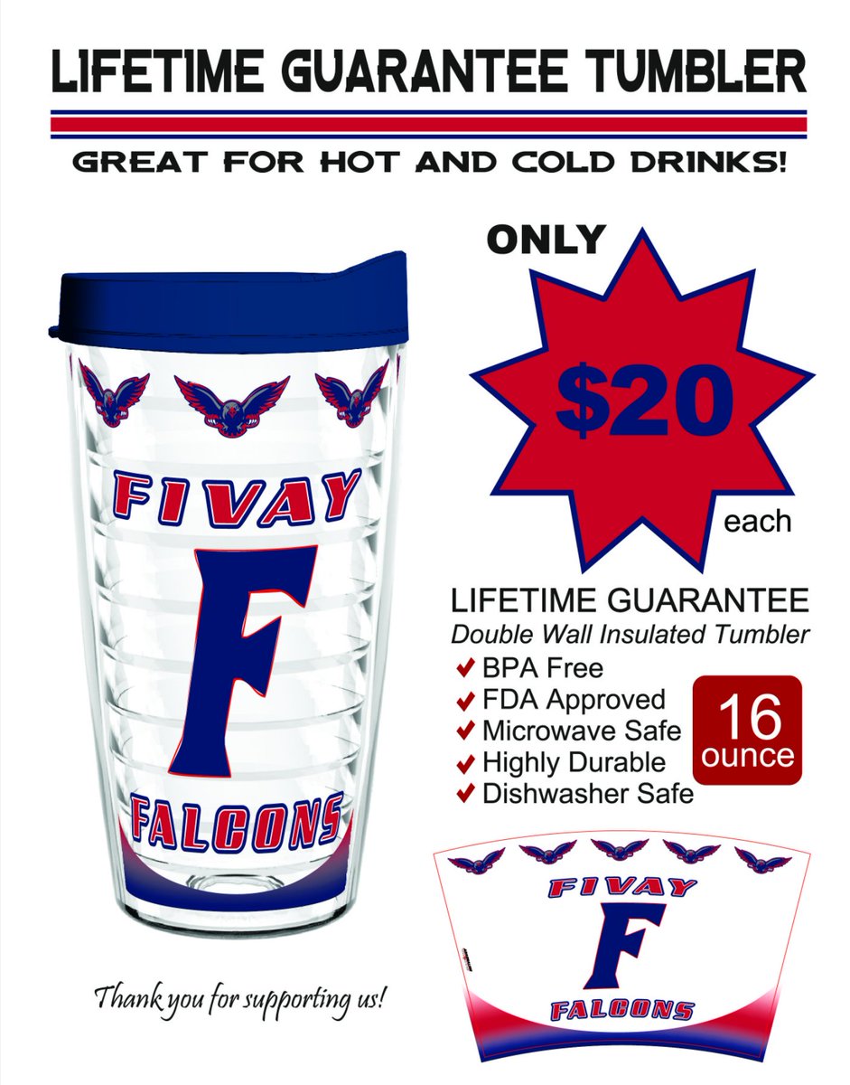 LE_Tampa's tweet photo. @CoachDurchik @CoachTaylorFHS @FivayHighSchool @FIVAYHS Get Your Tumbler Today! #AskAFBPlayer #FivayFB #AFPride https://t.co/040NotY0KX