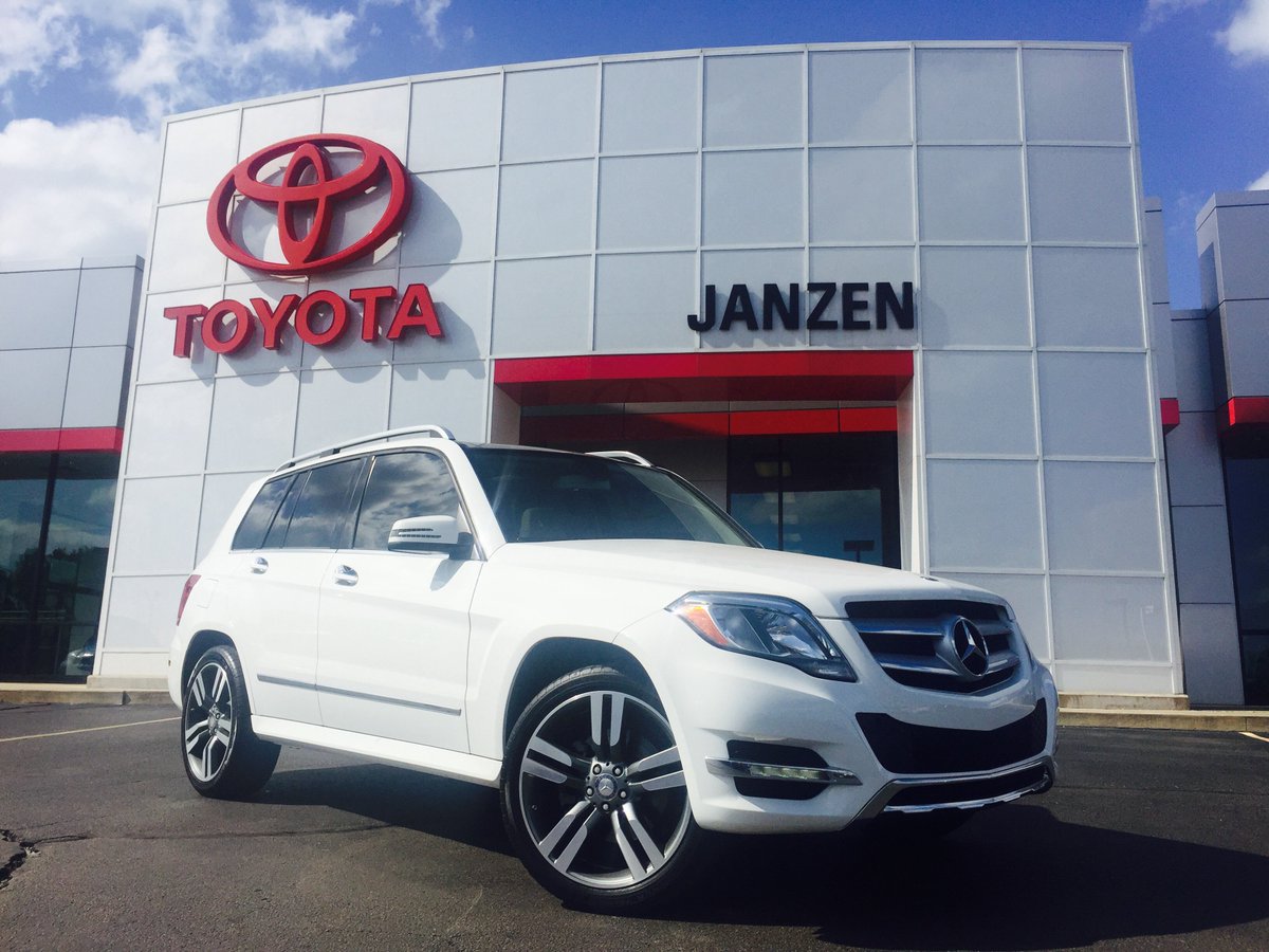 janzentoyota's tweet photo. This weeks Used Car Special is this Luxurious 2013 Mercedes Benz GLK350! Come #Zthedifference that Janzen can make! https://t.co/sjGXvLuFVU