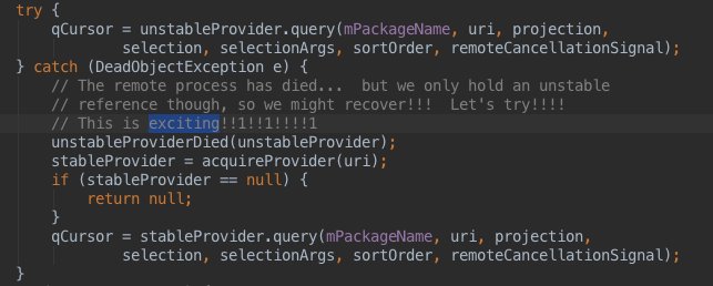 ursucip's tweet photo. Feeling adventurous :)
#AndroidDev #ContentResolver https://t.co/YrJQsbpWnG