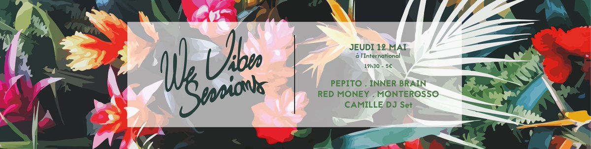 wevibesfest's tweet photo. Nouvelle #wevibessessions : 12 mai à @inter_oberkampf : https://t.co/Xwi19qUZsj
Et y'aura du beau monde ! ;-) https://t.co/jexK7Xjd57