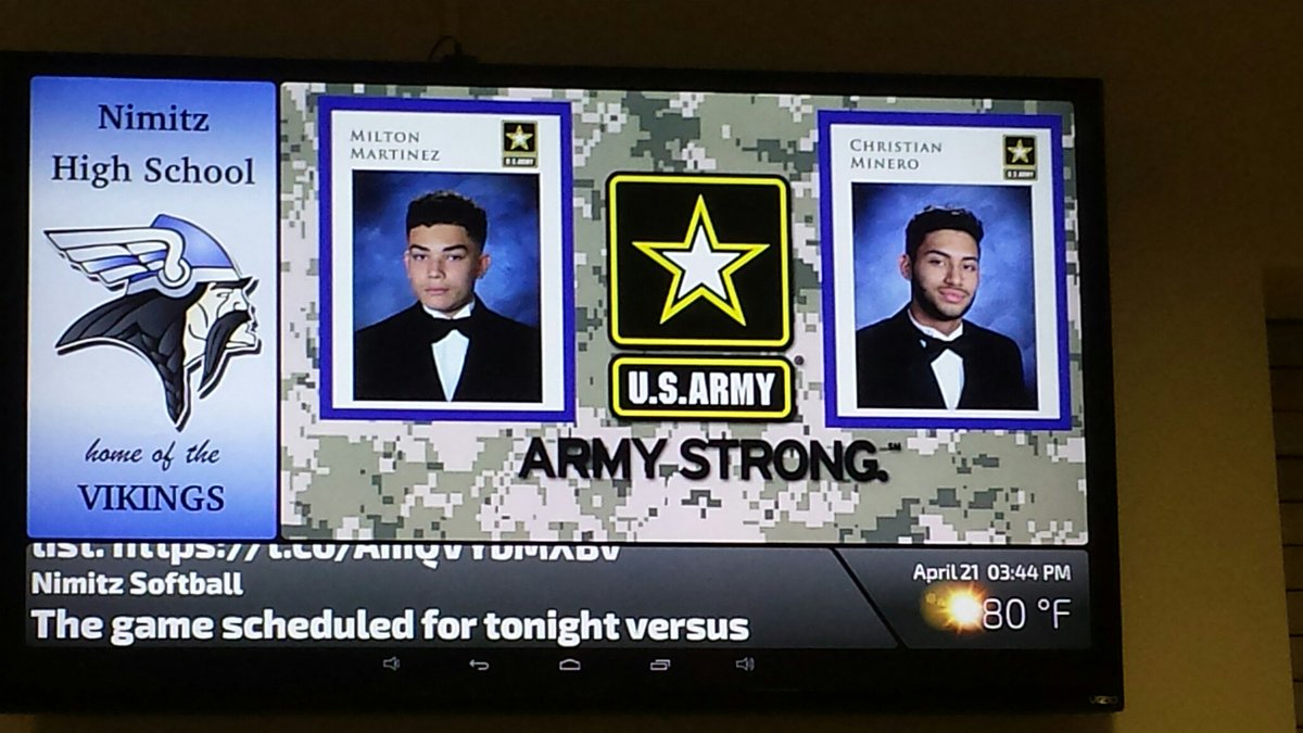 Yokel_Network's tweet photo. Irving ISD, Nimitz High School and Yokel Scholastic - Army Strong - Great Partnership https://t.co/eWOH4i1AcZ