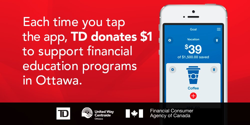 UnitedWayEO's tweet photo. Thanks to @FCACan and @TD_Canada, you can save money and do good. #SmallChangeApp http:https://t.co/XgtMid0ZGl https://t.co/5thVHPnpY5