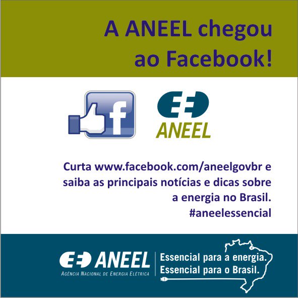 biancatinoco4's tweet image. A ANEEL entrou no Facebook! Curta e receba dicas de energia! #aneel #aneelessencial # energia
