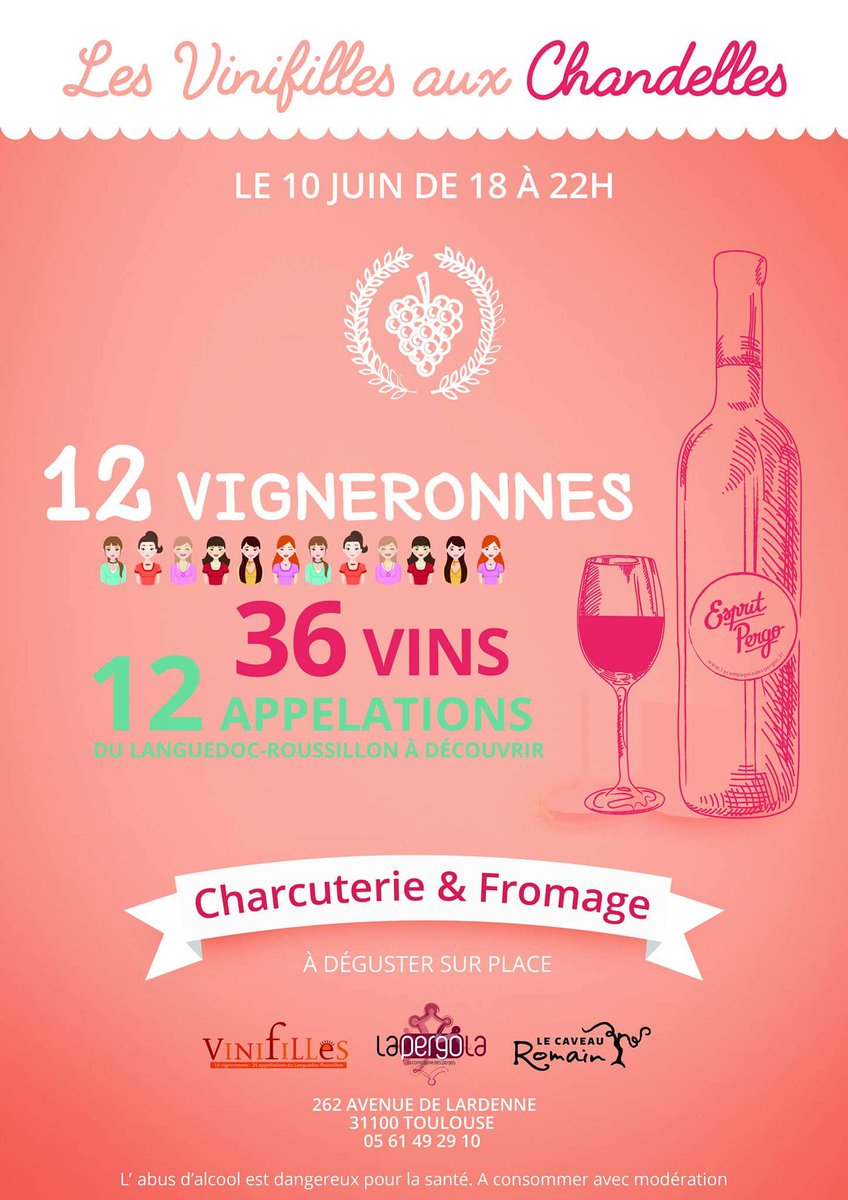 Belle soirée avec Les Vinifilles à <a href="/PergolaRestos/">Pergola Restos</a> le vendredi 10 juin @Cris_Pergos <a href="/CompagniePergos/">Compagnie Pergos</a> <a href="/thomasfantini/">Fantini Thomas</a>
