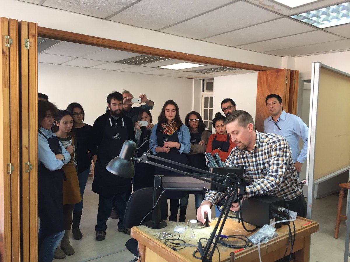 OrionWelders's tweet image. Having a great day in Santiago, Chile showing off features of @OrionWelders. #Pulsearc #welder #metalsmith #Gold