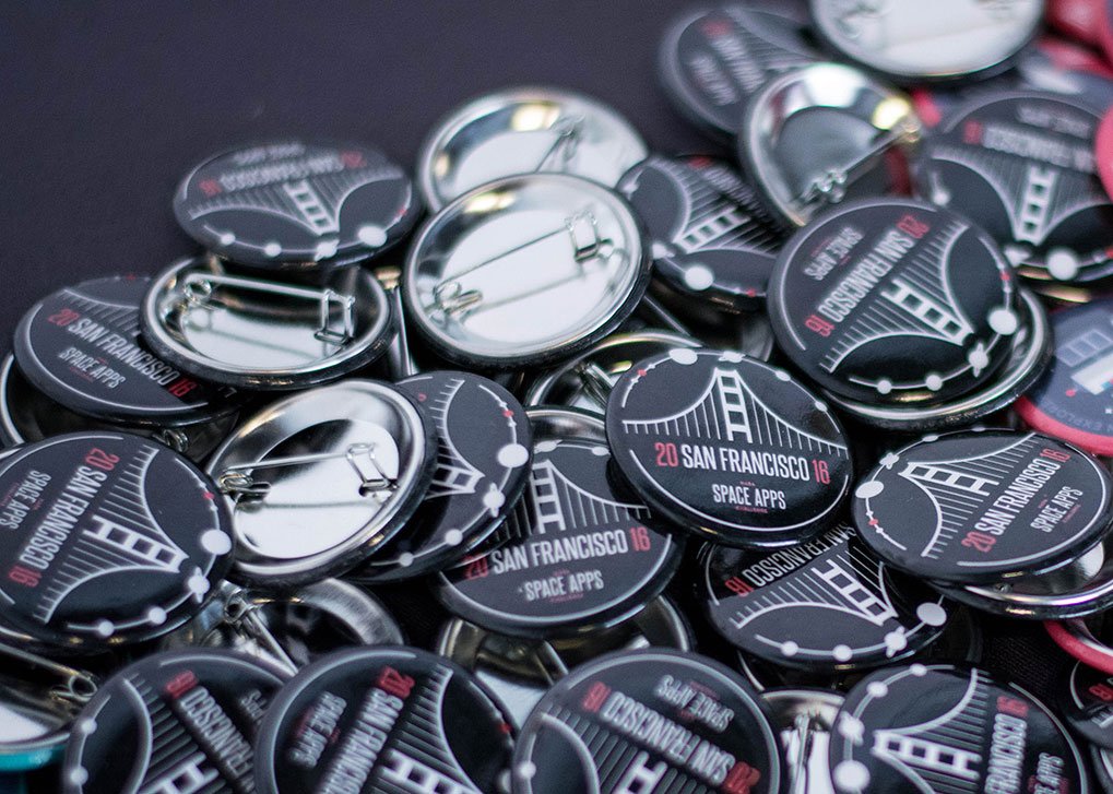 Love your #SpaceApps SF stickers, shirts and buttons? Pls help us thank @EmWritesScience for donating her art!