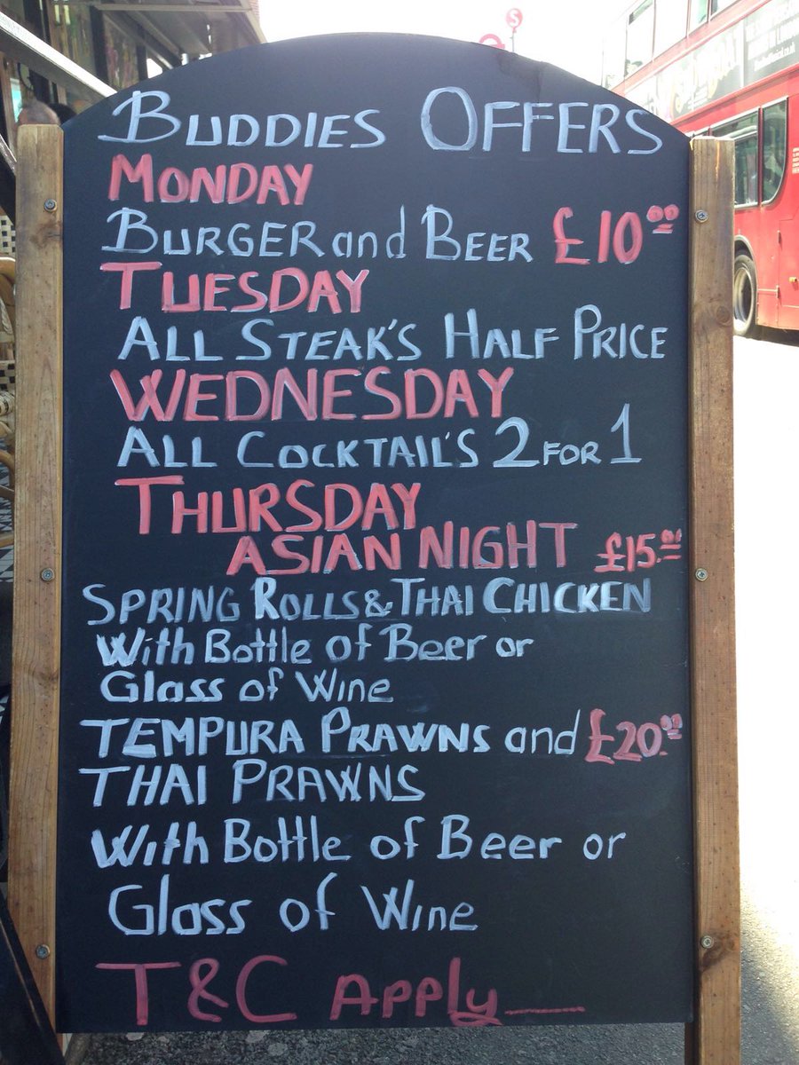 Tonight and every monday Burger&amp;Beer only 10£. #buddieskitchen #Beckbromfl #Beckenham #BR3 #MondayFunday