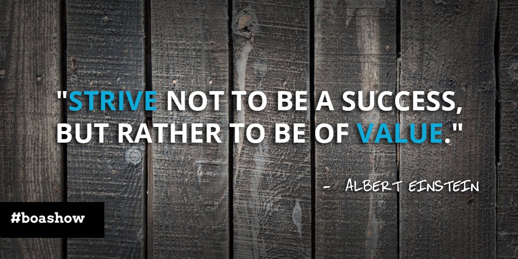 BusinessofArch's tweet photo. "Strive not to be a success, but rather to be of value." - Albert Einstein https://t.co/c0iXy665tT