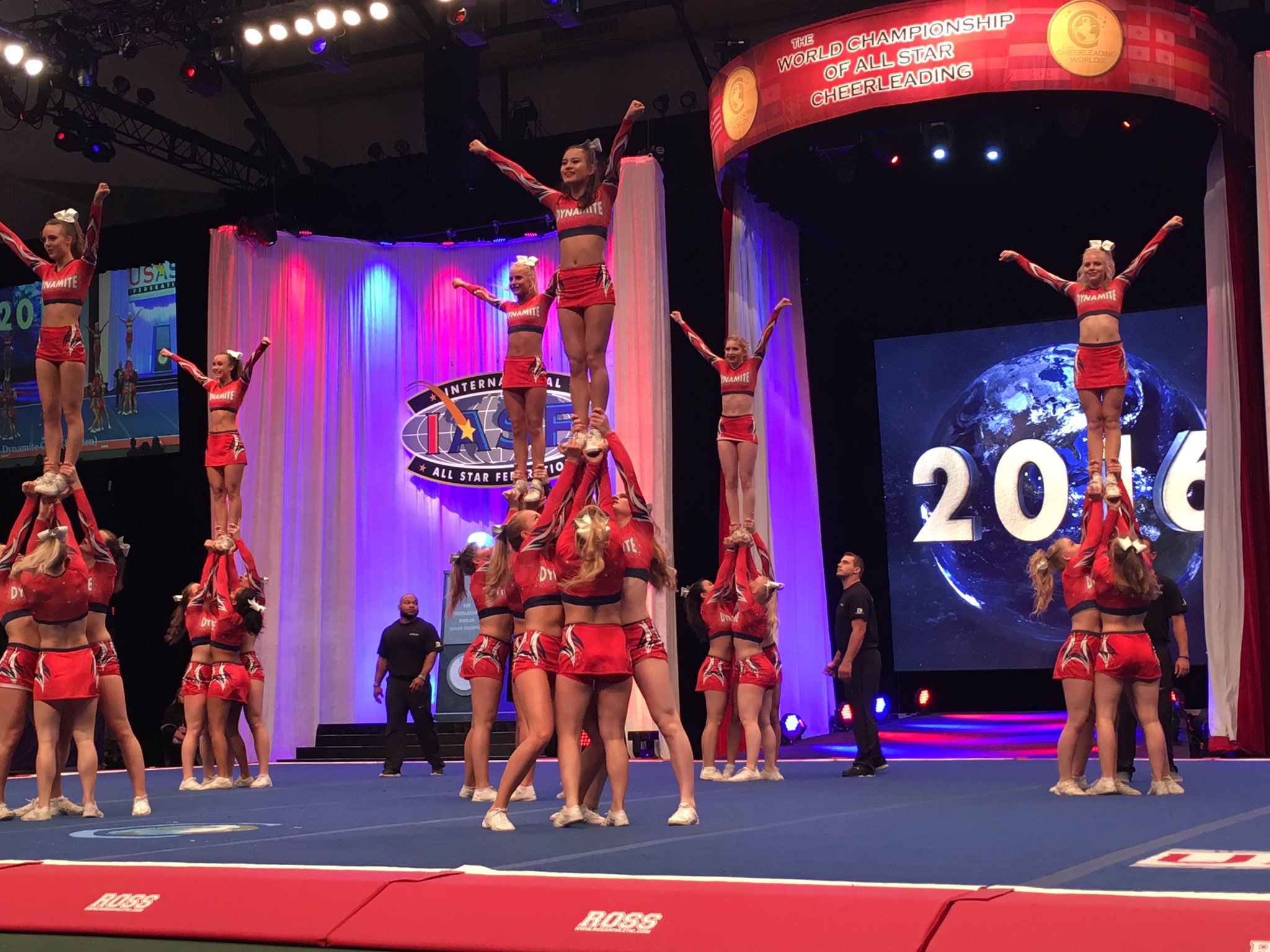 USASF Cheer on Twitter "Those stunts were DyNamite! Way to represent
