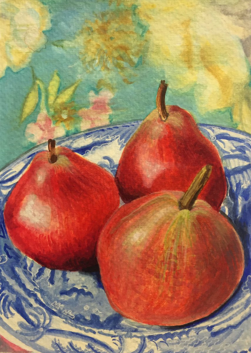 SarahCharneca's tweet photo. 'Three Pears' https://t.co/GaNKw6I6g9