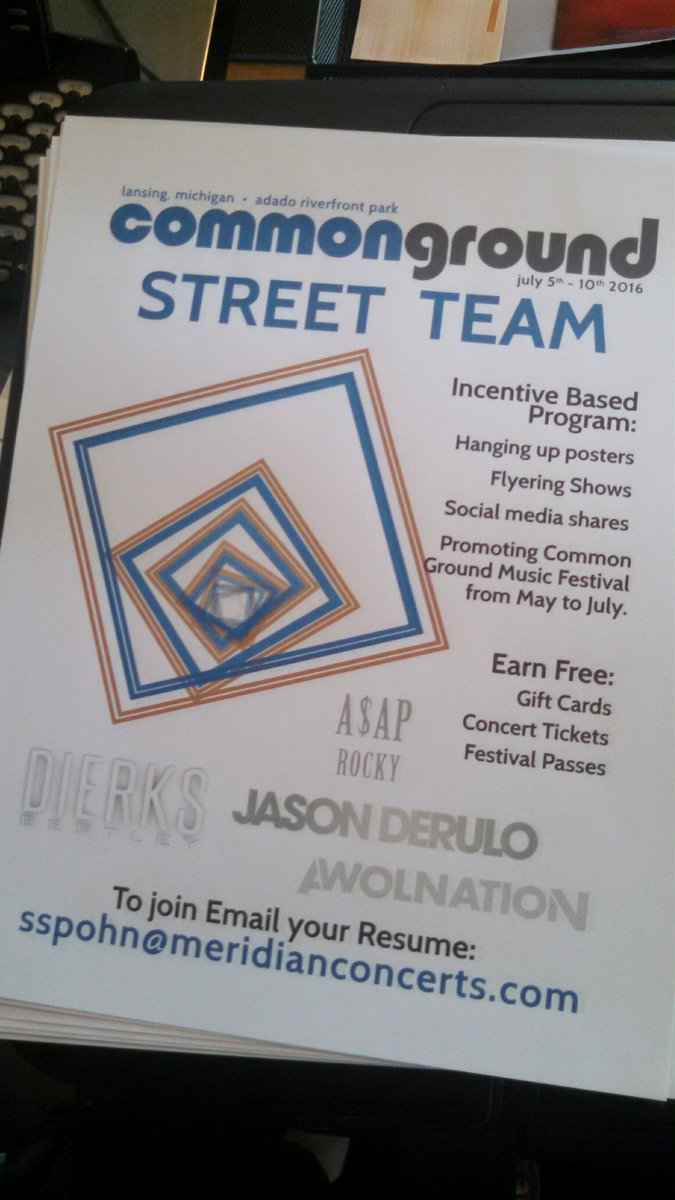 MeridianConcert's tweet image. Love live music? Join the @CGMusicFest street team today! Earn fun freebies while promoting #LiveMusic