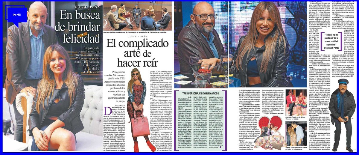 Gran entrevista a <a href="/Flor_de_P/">Florencia Peña</a> y #PumaGoity sobre estreno de #PsiconautasTBS por <a href="/CanalTBS/">CanalTBS</a> en <a href="/perfilcom/">Perfil.com</a>