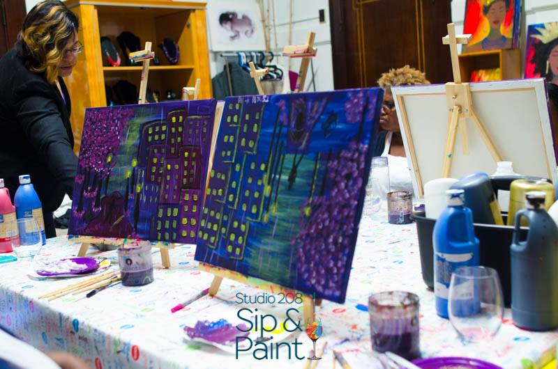 ArtSimplicated1's tweet photo. A few pics of our "#Purple #Rain" #Sip & #Paint 4/22/2016 #Studio208 #InMemoryofPrince https://t.co/yHSA9pkm2j