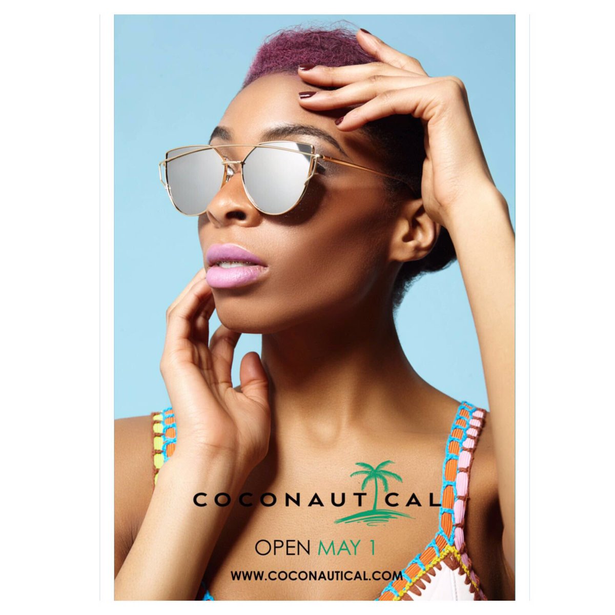 kimberleyokoye's tweet photo. Sign up to https://t.co/XCmhW4rDa8 for exclusive launch discounts!! Launching May 1st #COCONAUTICAL 👙🌺💄💋💕 https://t.co/9U2WJZryeu