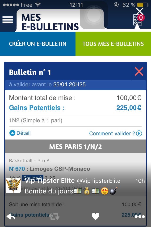 PronosElite's tweet image. Et la bombe en VIP 2,25@ qui passe easy aussi sa régale!! Monaco79-72✅😍💰💶💪🏼