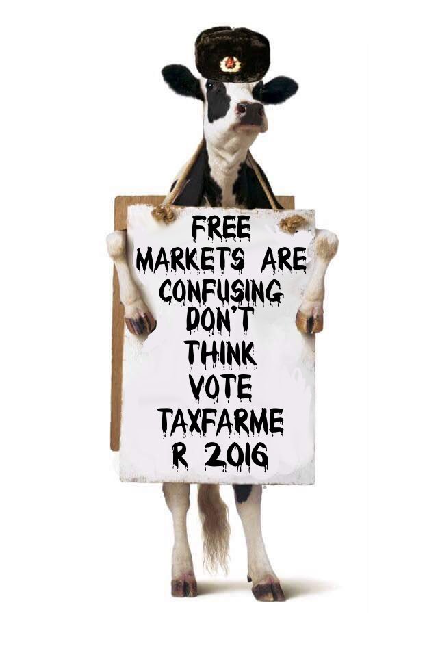 Lolcowmunist's tweet photo. @carlquintanilla @mikeallen @JimVandeHei anything to keep the #Taxfarmer happy. MooooOOOOOOooo https://t.co/lnGiSvda6M