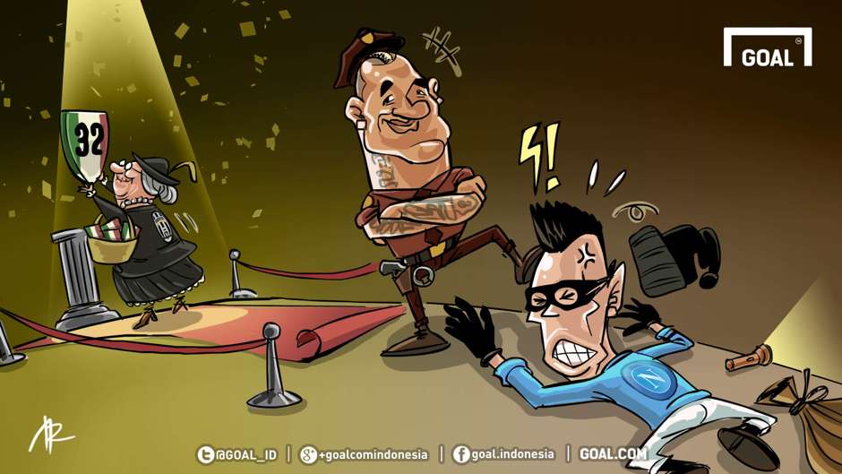 Kartun juve scudetto ke 5 secara berturut-turut..versi goal.com