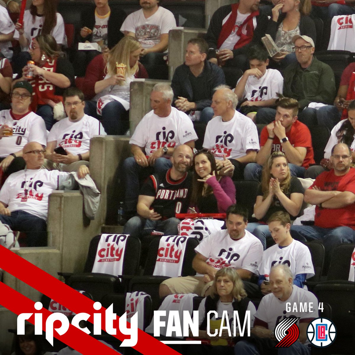 EngagePDX's tweet image. Go Blazers!  #RipCityFanCam