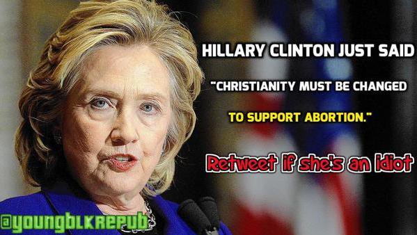 andersonDrLJA's tweet photo. #HILLARY REALLY HAS SAID THIS!  
#HillaryAgainstChristians FOR A VOTE!
#HillaryCaresOnlyAboutHillary
#Hillary4Jail https://t.co/1JVMCxvKkn