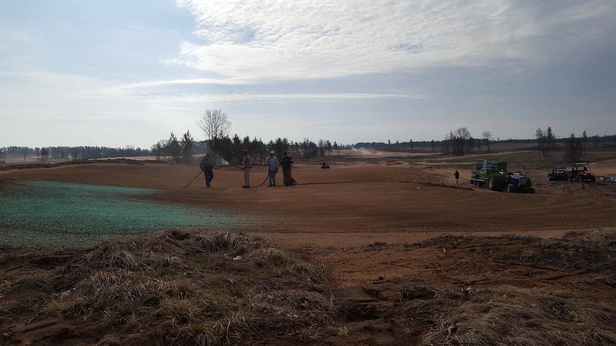 First seeds of the season went out today! 13 tees