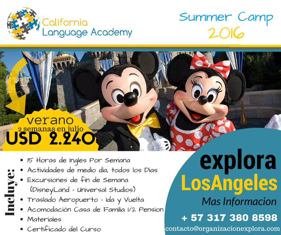 explora_edu's tweet photo. Programa ya tus Vacaciones de Verano
en Los Ángeles, Con CLA!
para Jovenes de 11 a 19 Años
#ExploraUSA #CLA #VERANO https://t.co/Y9j2VEpwGG