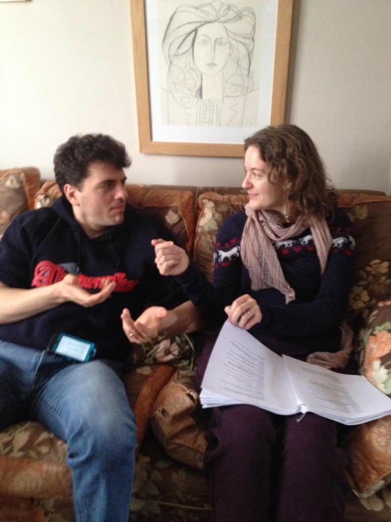 IanRBuckley's tweet image. First day of rehearsals for REALIFE TV. Studious &amp;amp; creative!