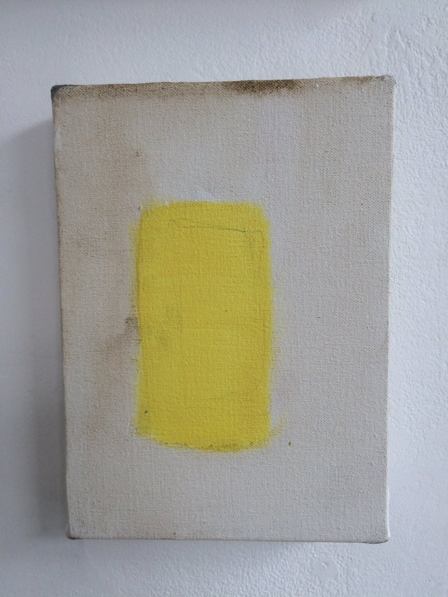 NickyDX100's tweet image. Last day to see Dirty Yellow and the other tender button paintings! 11-5 at 14 Northcross Rd, SE22