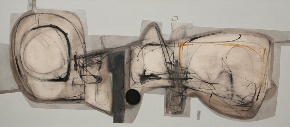 always interesting @HenriettaDubrey 'The Rest Is Noise' oil on canvas
2013 105x238cm edgarmodern.com/Exhibit_Detail…