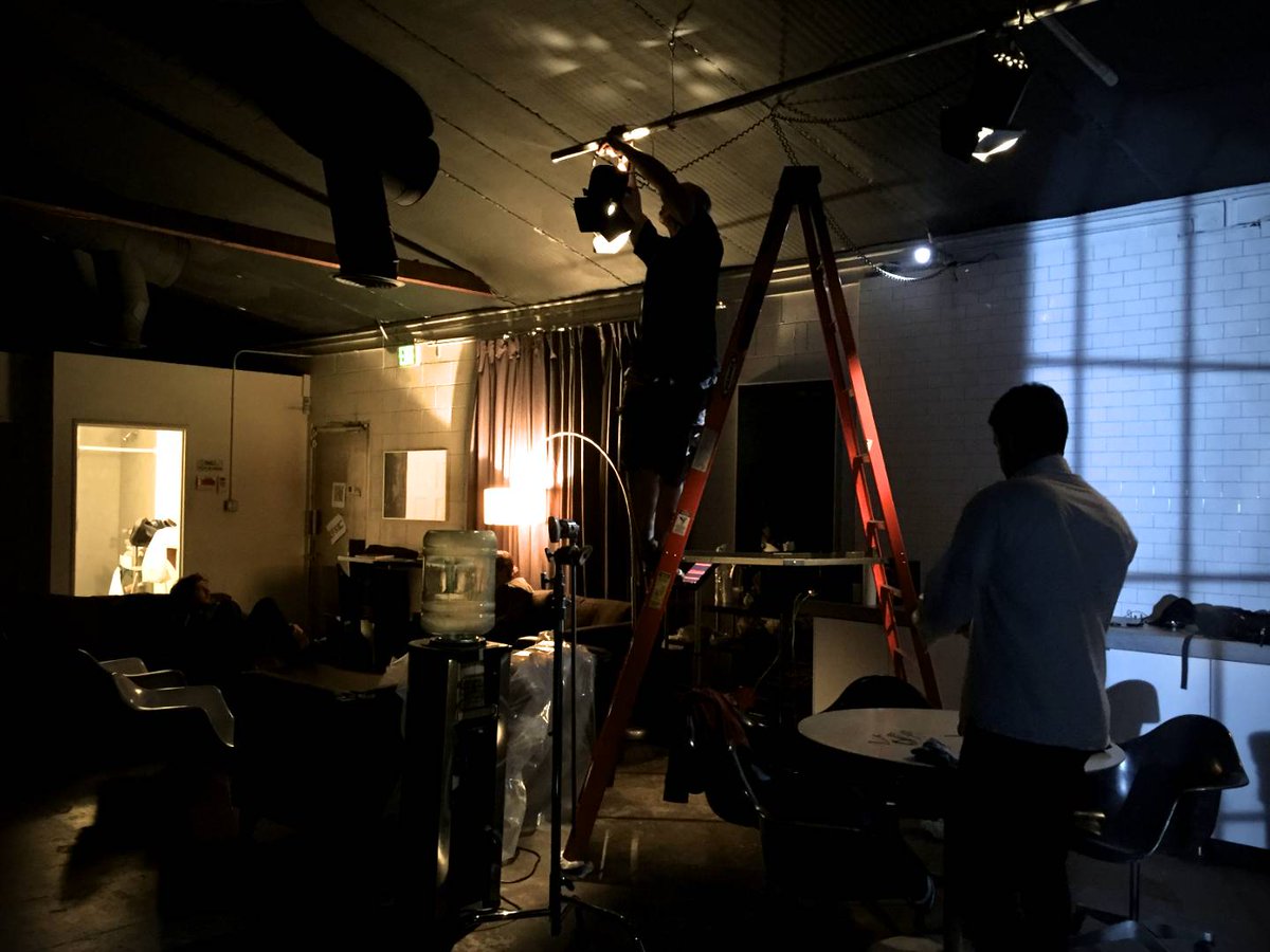eViL_Porcupine's tweet photo. On set shooting a few pages for our #trailer. Need more than a script. w/ Dir. A_Popov #InMetal #vfx #CGI #setlife https://t.co/GSYn9eYOP3