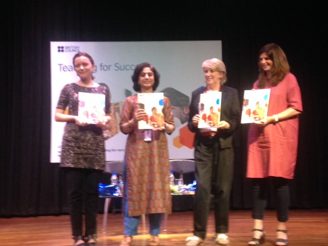 DurghaRamji's tweet photo. A great dialogue w/ @informed_edu @albarrett09 @subirshukla #Teach4Success Lots to share with my team @Inme_Global! https://t.co/nN9AsJxuIE
