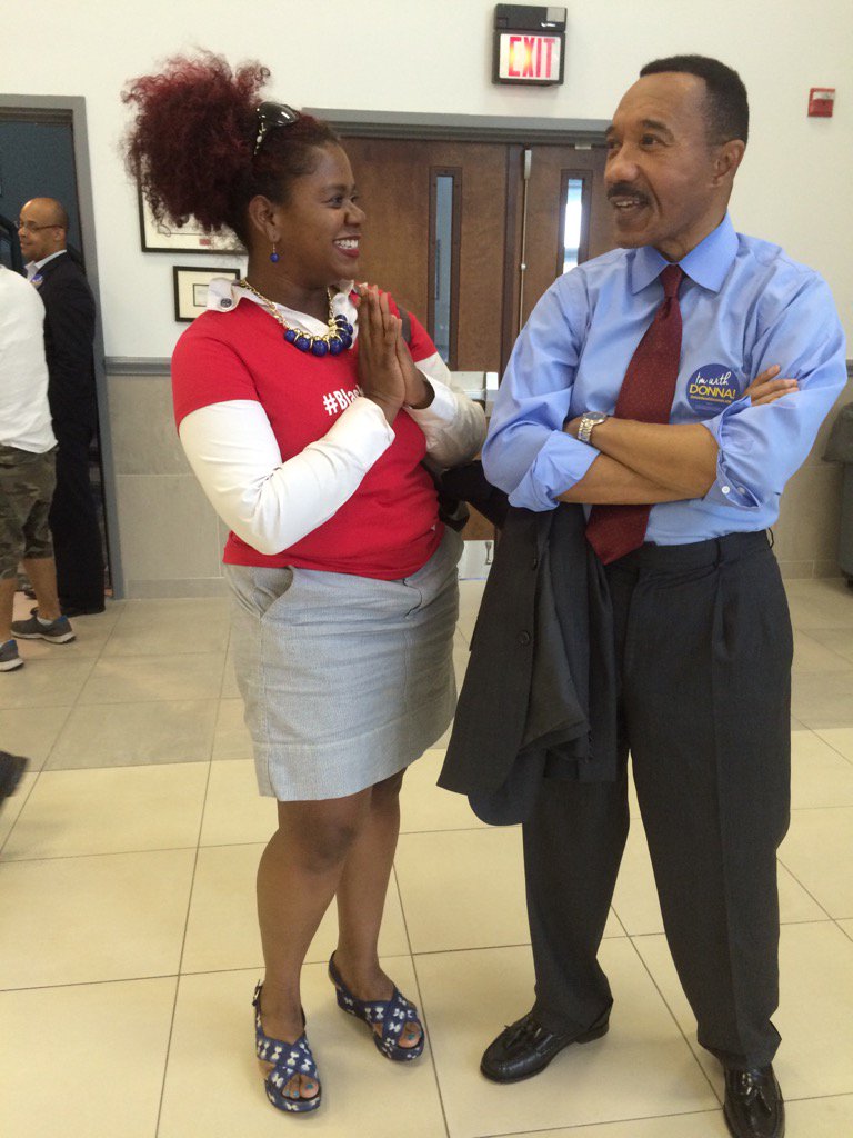 ThePoliticChic's tweet photo. So excited to talk with Kweisi Mfume about the great work @DonnaFEdwards has done and why we are #TeamDonna #GOTV https://t.co/4y5qWonOQ3