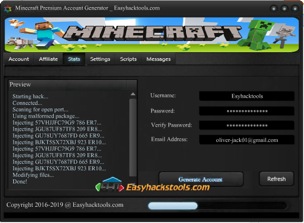 Free Minecraft Premium Account Generator Download - Real & Working