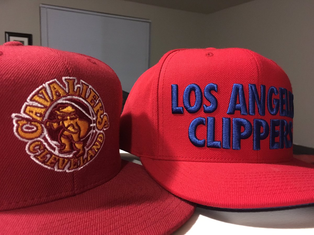 shad_co's tweet photo. When your dog isn't in the fight, get both conferences covered. #LAclippers #Believeland #NBAPlayoffs @mitchell_ness https://t.co/hoPUkGIjTk