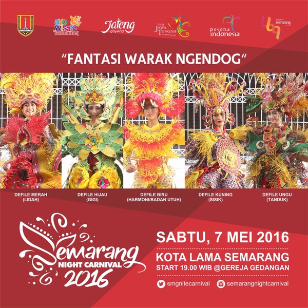Demikian #tips menonton Semarang Night Carnival. Jangan lupa 7 Mei 2016 di Kota Lama. #SNC2016 #FantasiWarakNgendog