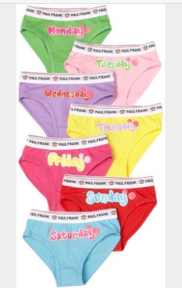 Rachel Levin on X: Now I feel put together when my bra & underwear matches  but back then it was wearing the right day of week underwear   / X