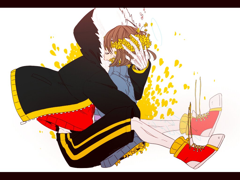 FloweredWatcher's tweet image. "Hey kid. Keeping an eye on the flowers?"
//New Flowerfell sans!
//New to character, not new to rp or verse.
//RT?