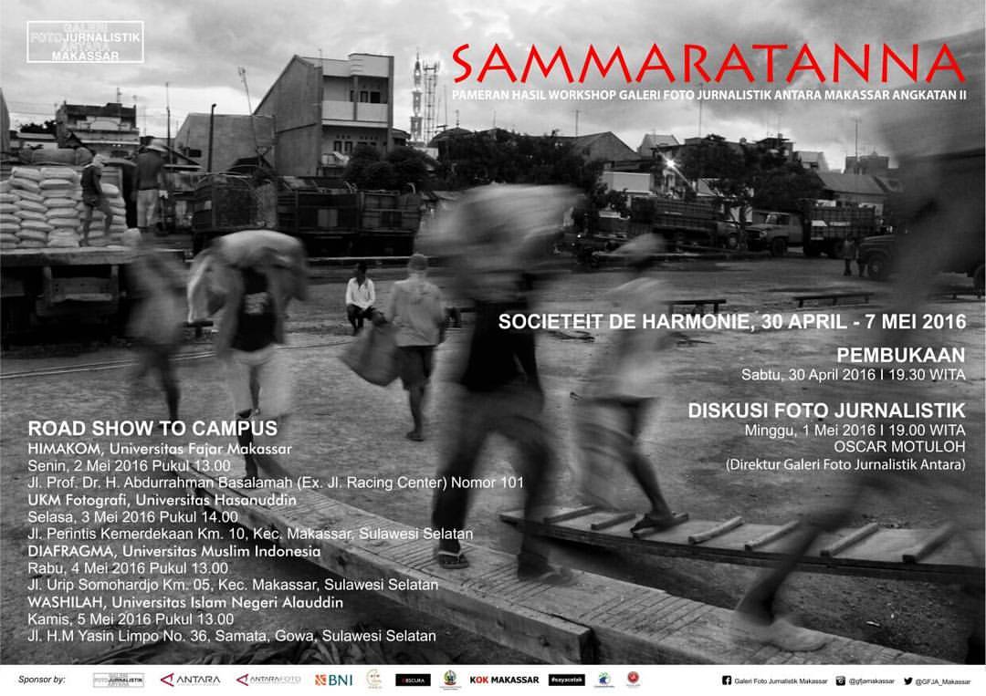 galeriantara's tweet photo. Pameran Foto Hasil Workshop GFJA Makassar #2"SAMMARATANNA" @2Samaratanna @GFJA_Makassar @Antara_LKBN @workshopgfja https://t.co/sLjEDH7q94